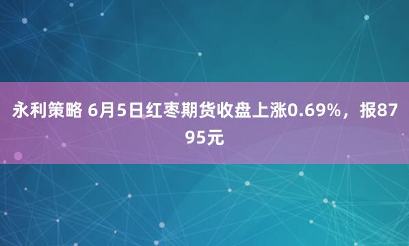 永利策略 6月5日红枣期货收盘上涨0.69%，报8795元